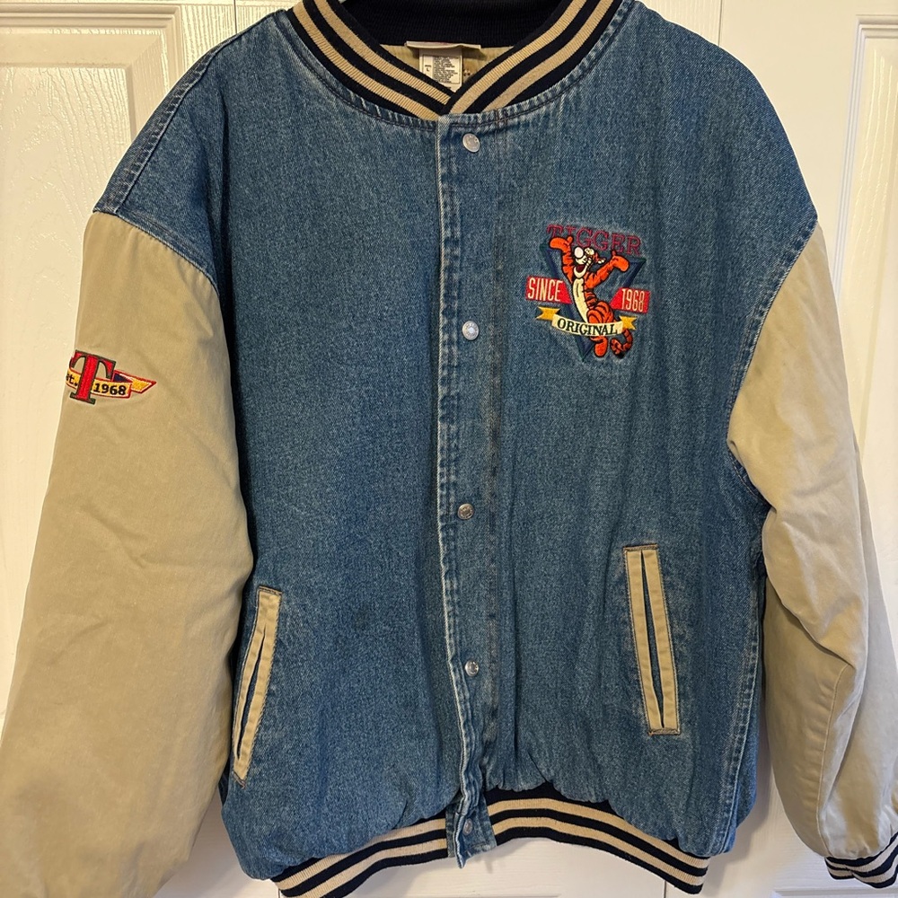 Denim Disney Varsity Jacket